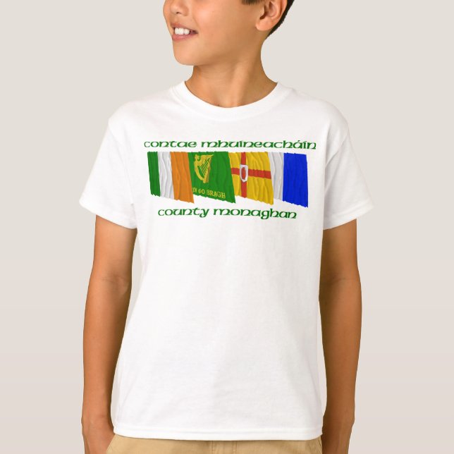 Landkreis Monaghan Flags T-Shirt (Vorderseite)