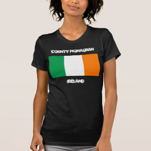 Landkreis Monaghan, Irland mit irischer Flagge T-Shirt