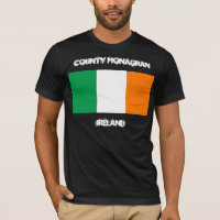Landkreis Monaghan, Irland mit irischer Flagge