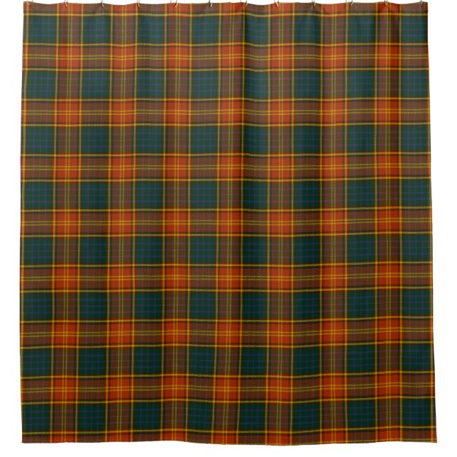 Landkreis Roscommon irischer Tartan-Duschvorhang Duschvorhang (Vorderseite)