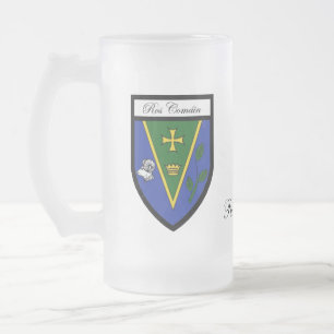 Landkreis Roscommon Karten-u. Wappen-Tassen Mattglas Bierglas