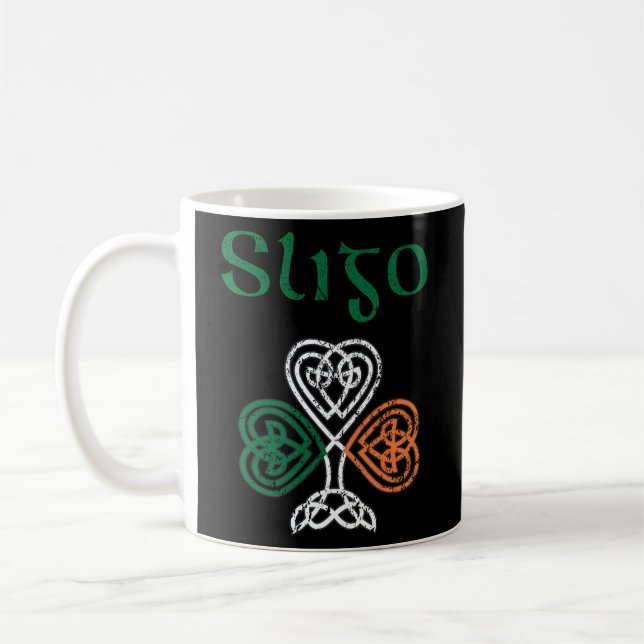 Landkreis Sligo Kleeblatt Irland Flaggen Craig und Kaffeetasse (Links)
