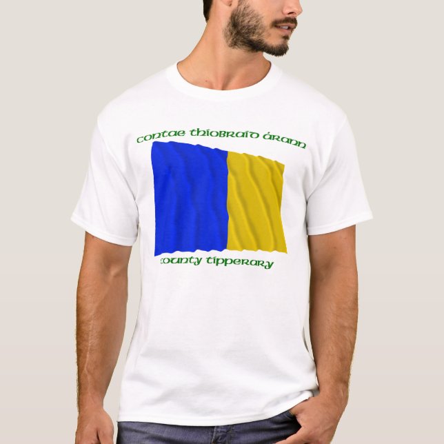 Landkreis-Tipperary-Farben T-Shirt (Vorderseite)