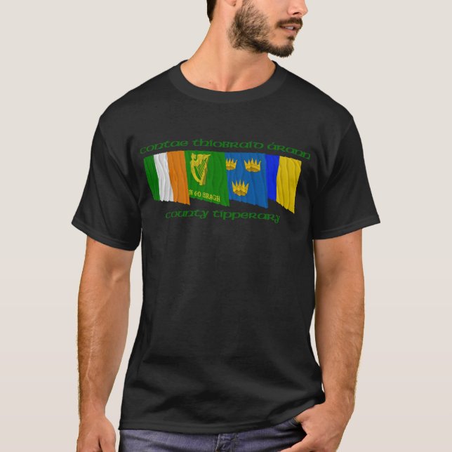 Landkreis-Tipperary-Flaggen T-Shirt (Vorderseite)