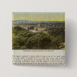 Landkreis Verso Alameda, Oakland und Bucht Button