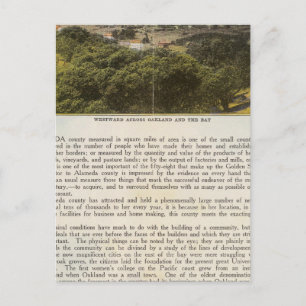 Landkreis Verso Alameda, Oakland und Bucht Postkarte