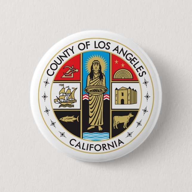 Landkreis von Los Angeles Button (Vorderseite)