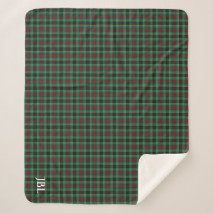 Landkreis Waterford Tartan Monogram Sherpadecke