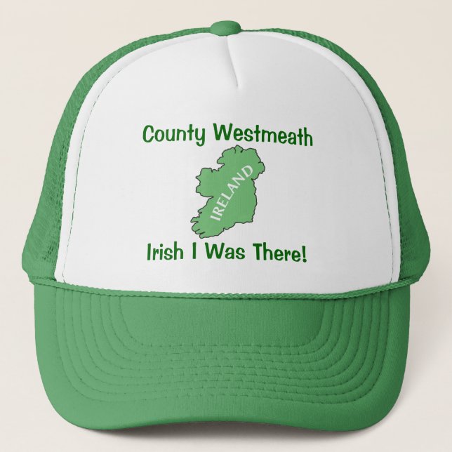 Landkreis Westmeath Ireland Trucker Hat Truckerkappe (Vorderseite)