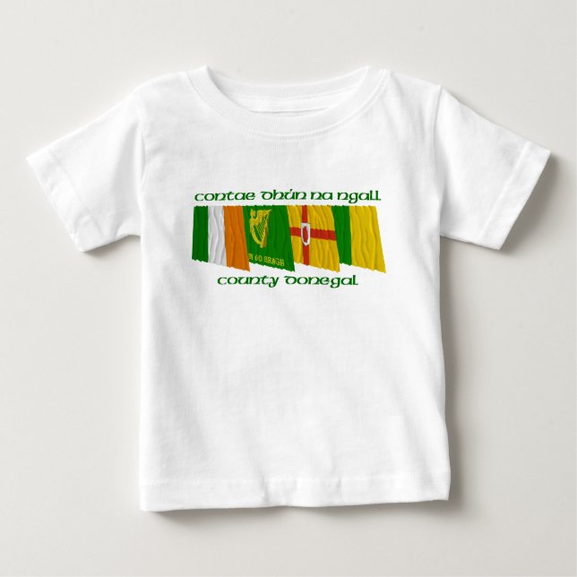 Landkreisdonegal-Flaggen Baby T-shirt (Vorderseite)