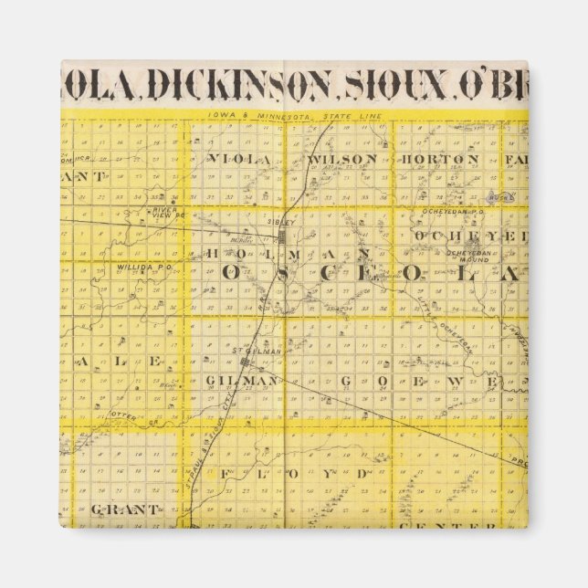 Landkreise von Lyon Magnet (Vorne)