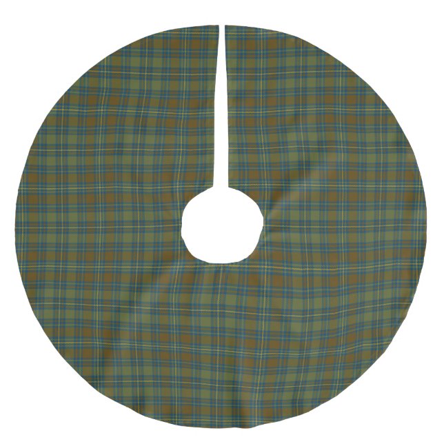 Landkreiskerry-IrenTartan Polyester Weihnachtsbaumdecke (Vorderseite)