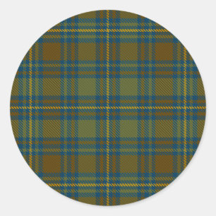 Landkreiskerry-IrenTartan Runder Aufkleber
