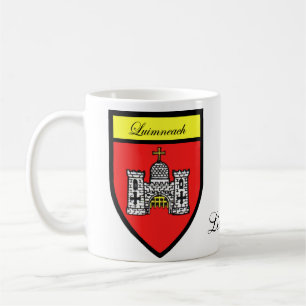 Landkreislimerick-Karten-u. Wappen-Tassen Tasse