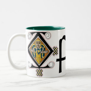 Landkreisoffaly-Tasse Zweifarbige Tasse