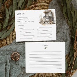 Landküche | Brautparty-Rezept-Karte Begleitkarte