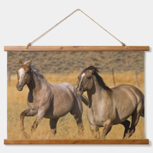 Landleben auf der Ponderosa Ranch Wandteppich Mit Holzrahmen
