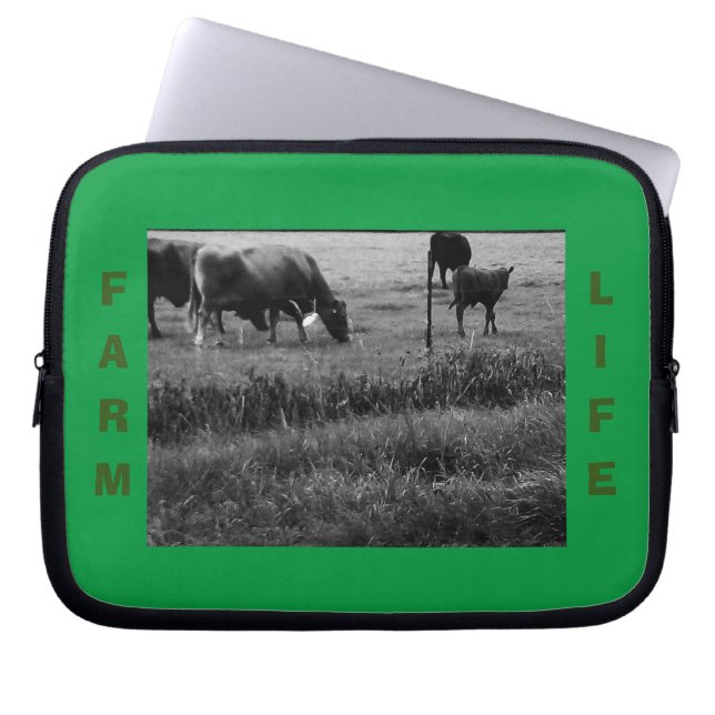 Landleben, Kuhgewächse Laptopschutzhülle (Vorderseite)
