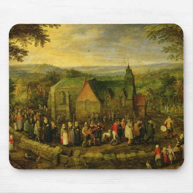 Landleben mit einer Hochzeits-Szene Mousepad (Vorne)