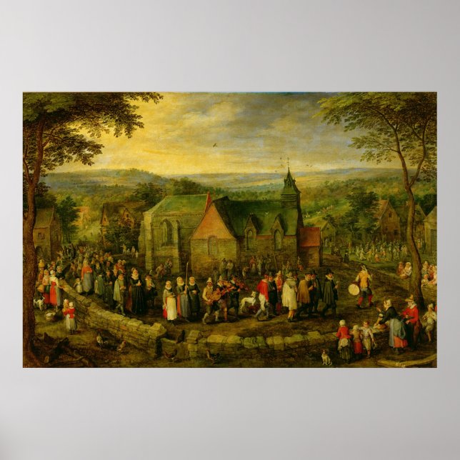Landleben mit einer Hochzeitslandschaft Poster (Vorne)