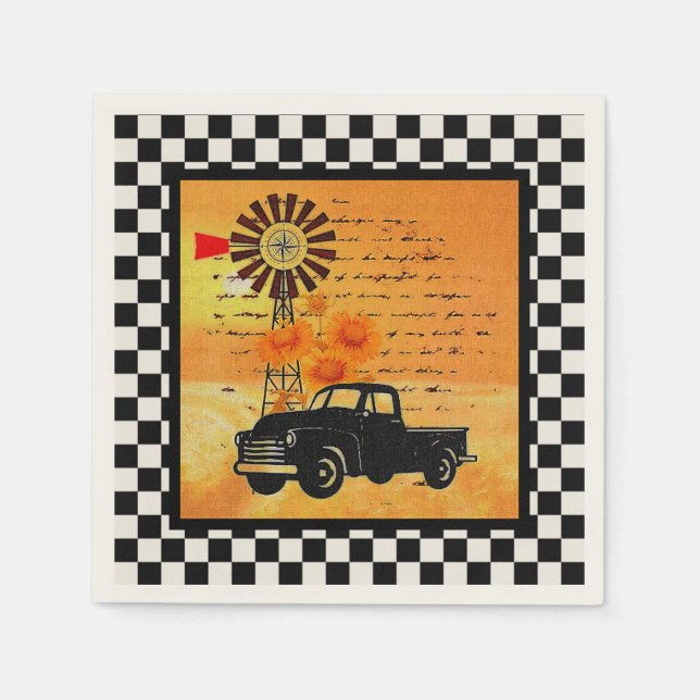 Landleben-Servietten Serviette (Vorderseite)