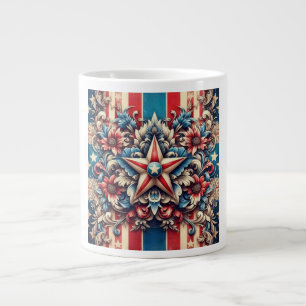ländlich/antik USA/patriotisch Jumbo-Tasse
