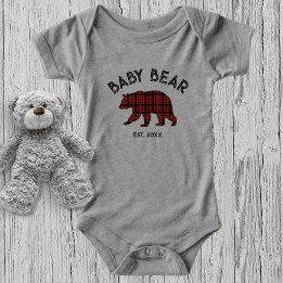 Ländlich Kariert Baby Bär Gründungsjahr
