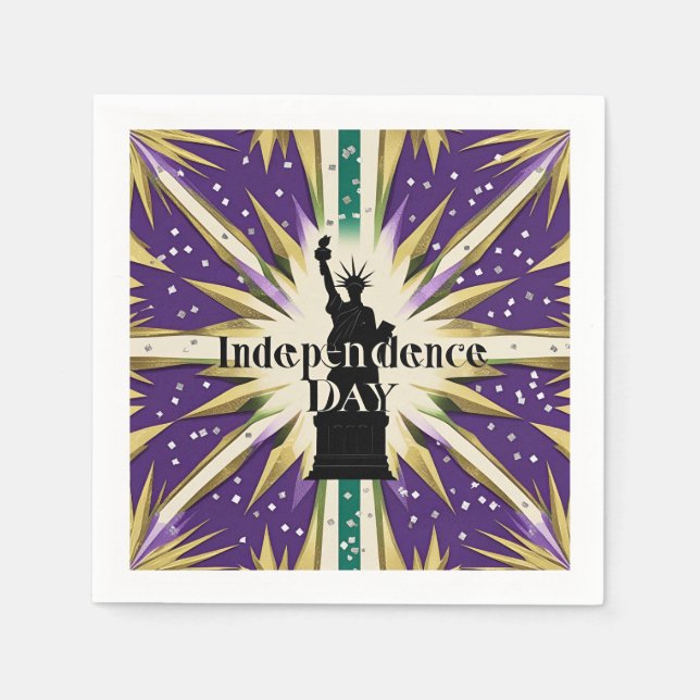 Ländlich Liberty feiern Serviette (Vorderseite)