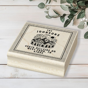Ländlich moderne Berge individuell Gummistempel
