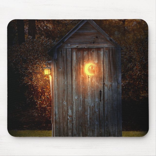 Ländlich - Outhouse - Erledigen Sie die erforderli Mousepad (Vorne)