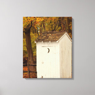 Ländlich - Outhouse - Wenn die Natur ruft Leinwanddruck