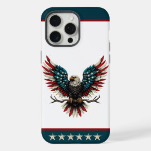 Ländlich patriotischer amerikanischer/USA-Weißkopf iPhone 15 Pro Max Hülle