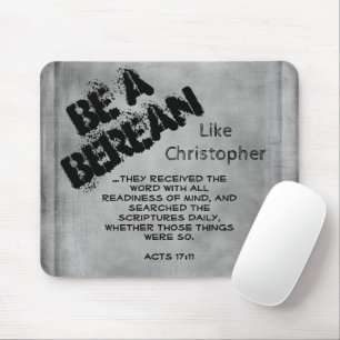Ländlich sei ein Bereaner Bibelvers Mousepad