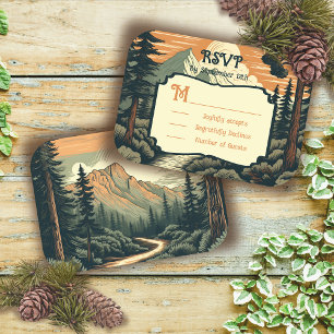 Ländliche Abenteuer Bergwald Hochzeit Antwort bitt