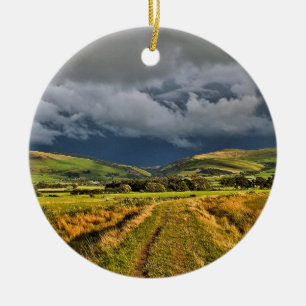 LÄNDLICHE ANSICHTEN WALES KERAMIK ORNAMENT