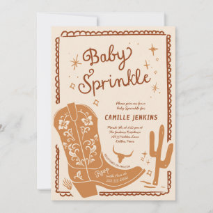 Ländliche Babysprinkle-Einladung für einen Jungen Einladung