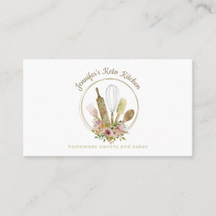Ländliche Backstube Eleganter Koch Visitenkarte