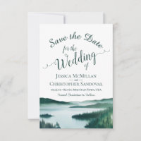 Ländliche Bergsee-Landschaft Zielort-Hochzeit