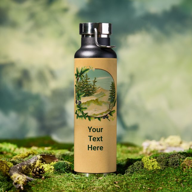 Ländliche Bergszene Trinkflasche (Außenbereich (gedreht))