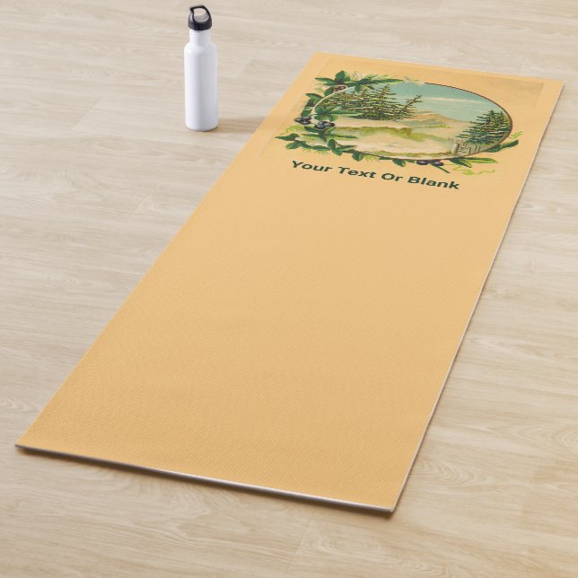 Ländliche Bergszene Yogamatte (Beispiel)