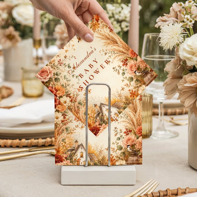 Ländliche Boho-Baby-Party im Herbst Serviette (Von Creator hochgeladen)