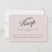 Ländliche botanische Blätter Handschrift RSVP Einl