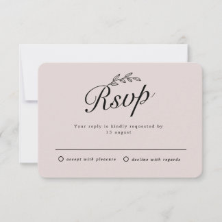 Ländliche botanische Blätter Handschrift RSVP Einl Einladung