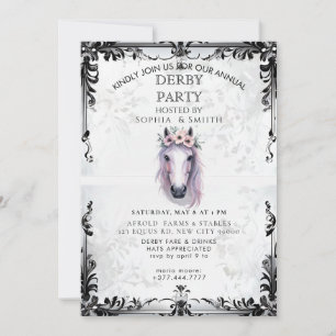 Ländliche Bourbon-Derbyparty-Einladung Einladung