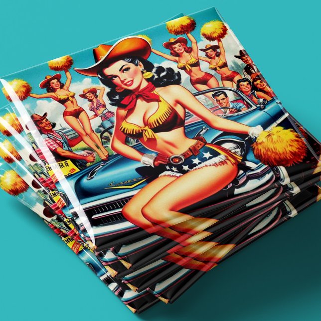 Ländliche Cheerleader-Pin-up Magnet (Von Creator hochgeladen)