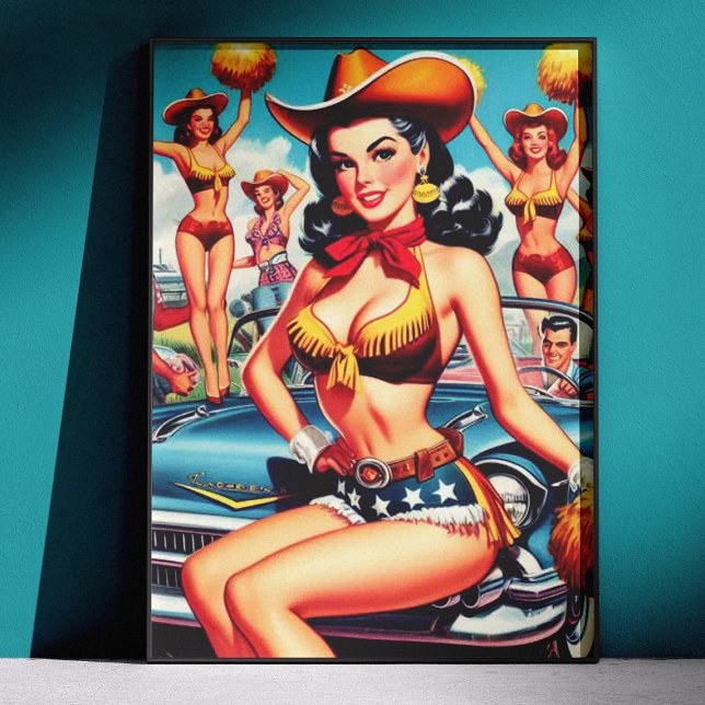 Ländliche Cheerleader-Pin-up Poster (Von Creator hochgeladen)