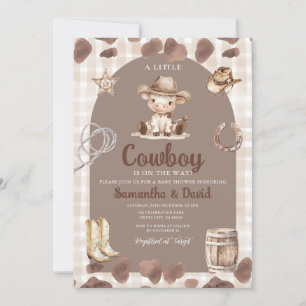 Ländliche Country-Western-Baby-Party Einladung
