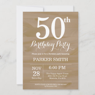 Ländliche Einladung zum 50. Geburtstag