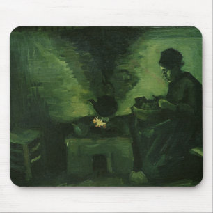 Ländliche Frau Vincent van Goghs   durch den Herd Mousepad