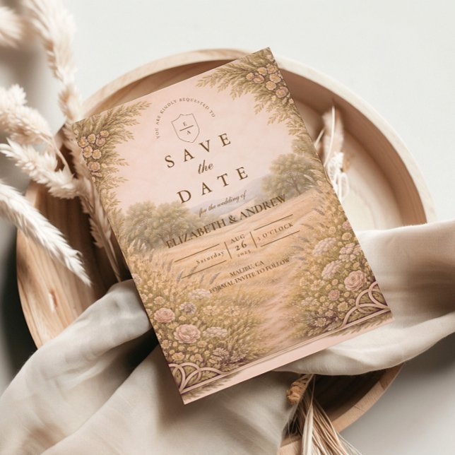 Ländliche Gartenhochzeit im rustikalen Stil Save The Date (Von Creator hochgeladen)